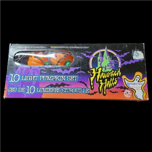 Other - Vintage Blow Mould Jack O Lantern string lights